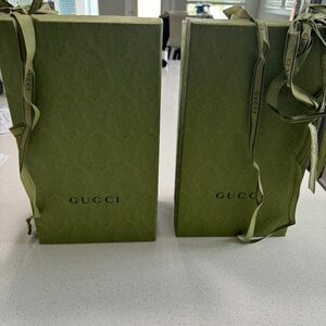 Two EMPTY Gucci Shoe Box's # 39